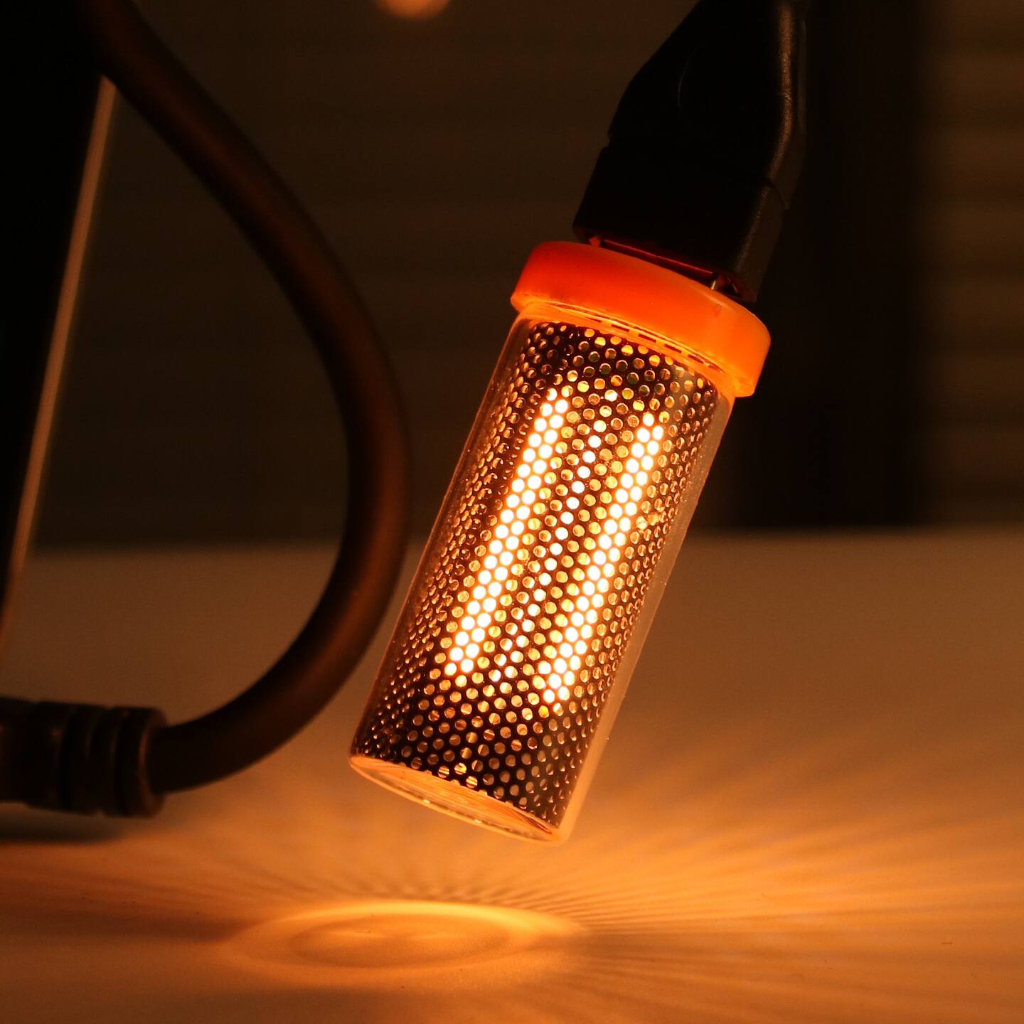 Alt View 4. YONWAY - USB Car LED Atmosphere Light, Touch Control Bulb, Bedroom Mood Lighting, Portable Glass Lamp for Vehicle, Bedroom.