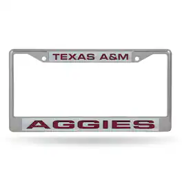 Rico Industries - Texas A&M Aggies Chrome Metal License Plate Frame Holder - Multi