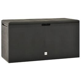vidaXL - Storage Box Polypropylene - Anthracite