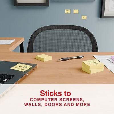 Sticks to  
COMPUTER SCREENS,  
WALLS, DOORS AND MORE