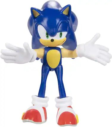 Front. Jakks Pacific - Sonic the Hedgehog 2.5 Inch Figure | Modern Sonic - Blue.