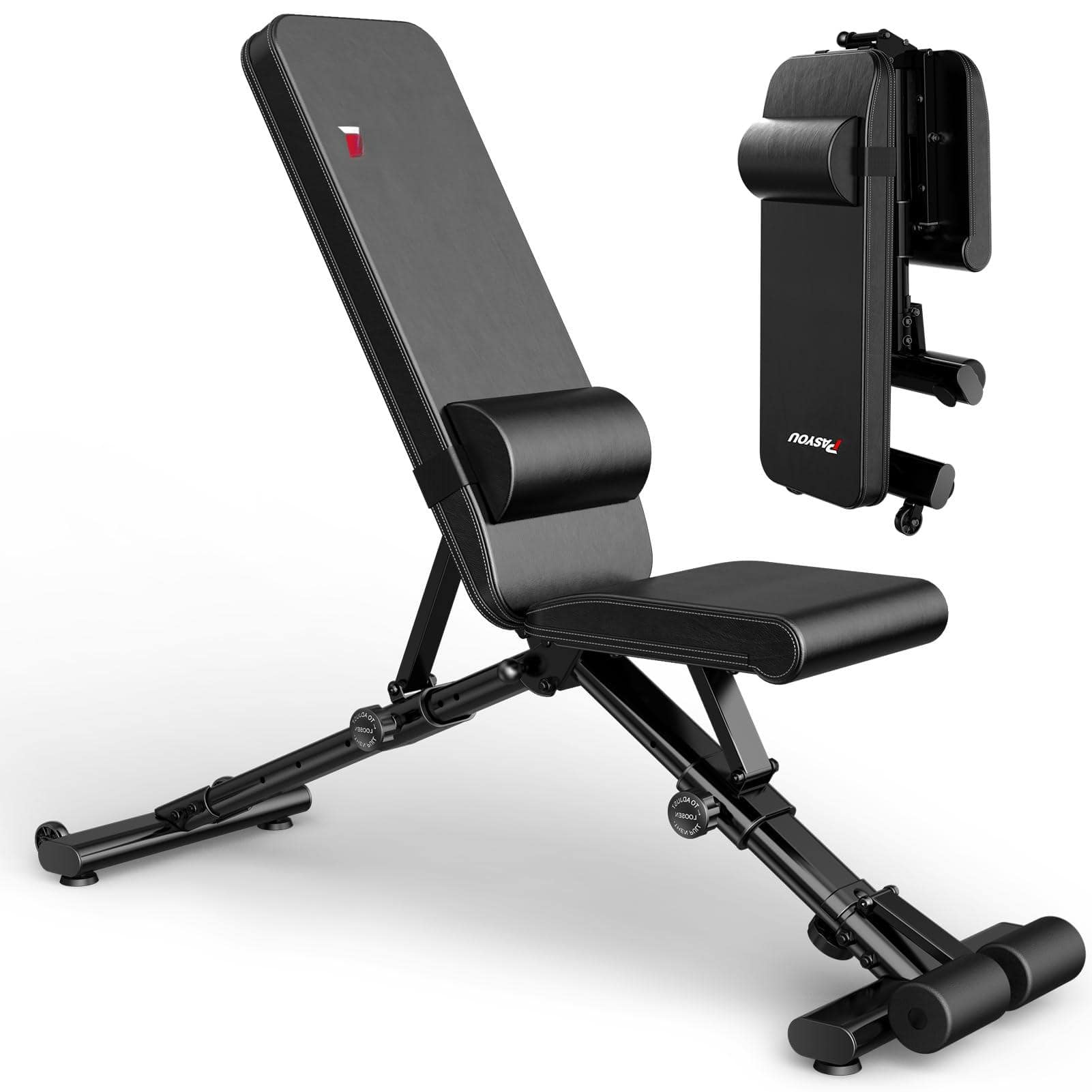 ThinkLink Electronic - Adjustable Weight Bench Full Body Workout Multi-purpose Foldable Incline Decline Exercise For Home Gym - PA500