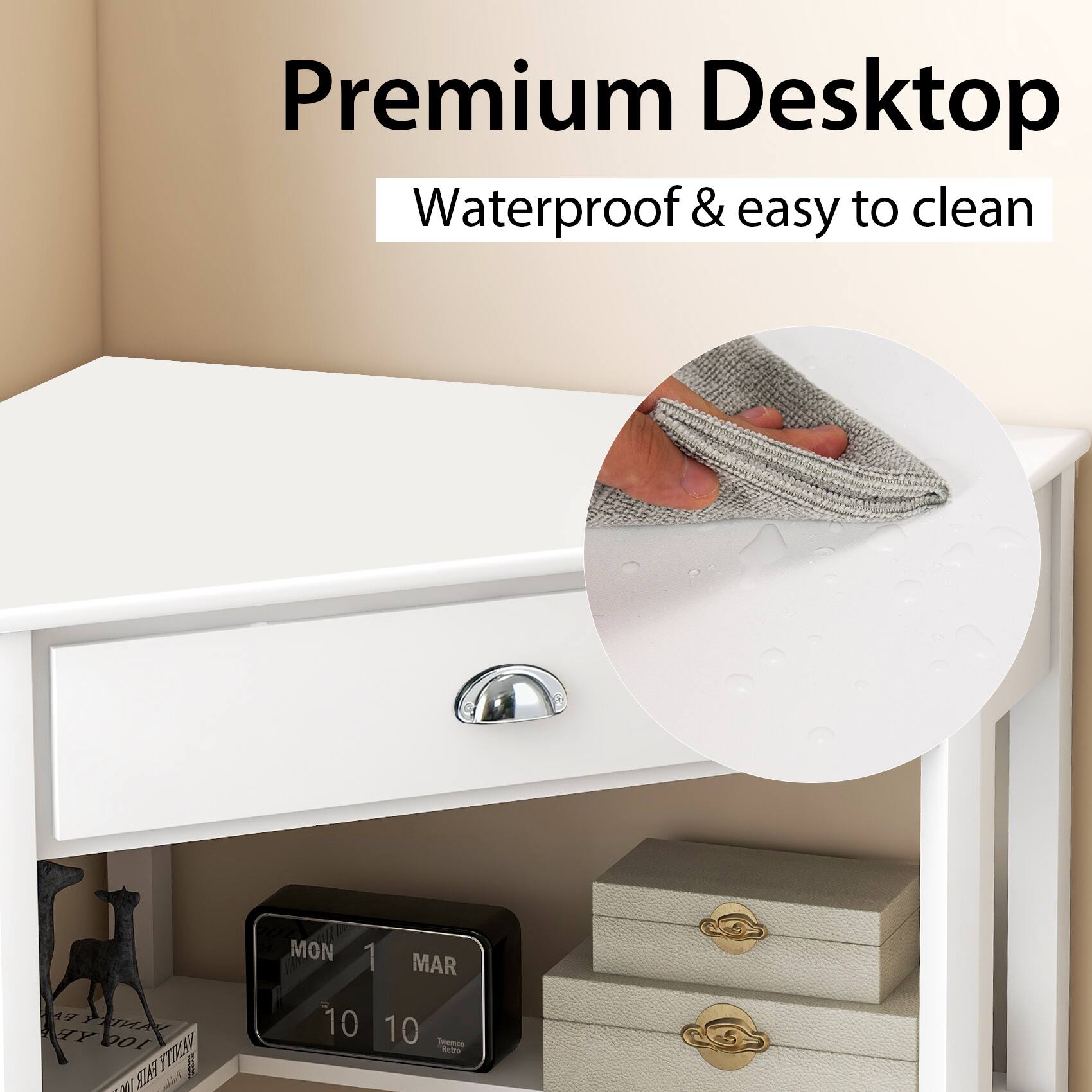Premium Desktop Waterproof & easy to clean 4 A 1111 YE 10C VANITY I FAIR MON 1 MAR 10 10 Tors Rults