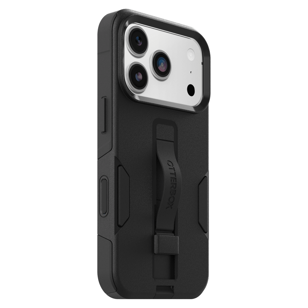 Alt View 2. OtterBox - OtterBox Commuter Grip Cam Control for iPhone 17 Pro/18 Pro - Black -77-000899 - Case - Black.