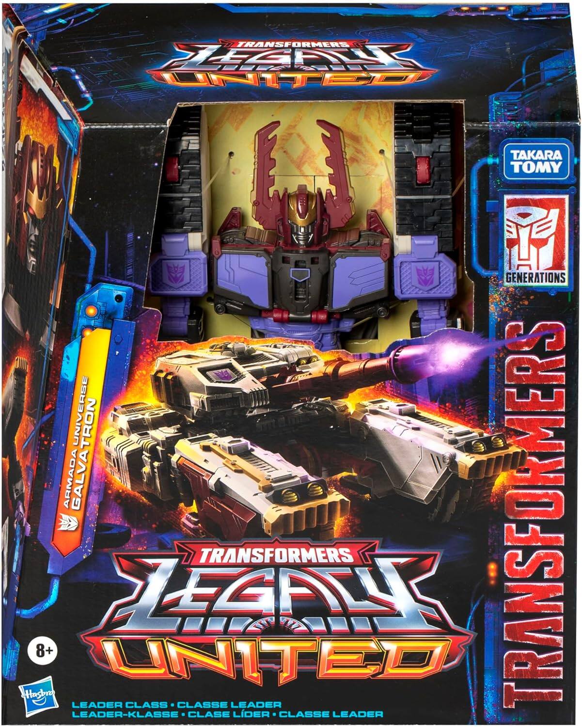TRANSFORMERS LEGION UNITED  
TAKARA TOMY  
GENERATIONS  
TRANSFORMERS LEGION UNITED  
8+  
LEADER CLASS  
CLASSE LEADER  
LEADER-KLASSE  
CLASE LIDER  
CLASSE LEADER