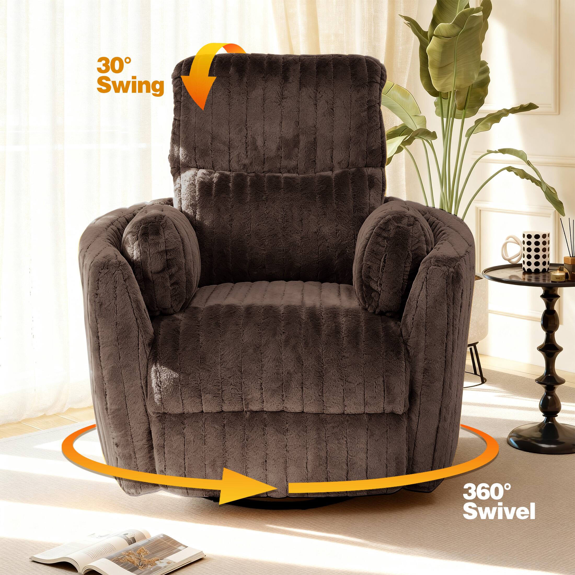 30° Swing  
360° Swivel