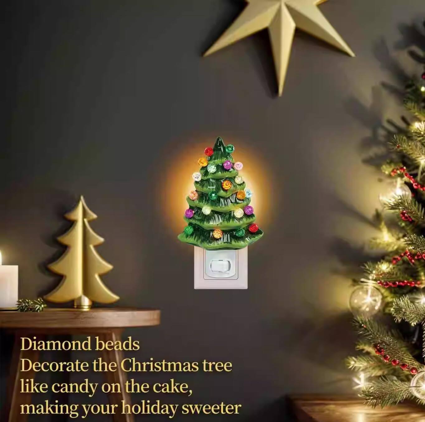 Diamond beads  
Decorate the Christmas tree like candy on the cake,  
making your holiday sweeter