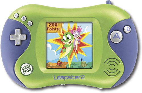 LeapFrog Leapster 2 Learning Game System Green 21155 Games for sale online 