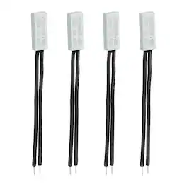 Unique Bargains - 4pcs KSD9700 Thermostat 60C Normally Open N.O Temperature Switch 250V 5A Thermal Protector Plastic - Black