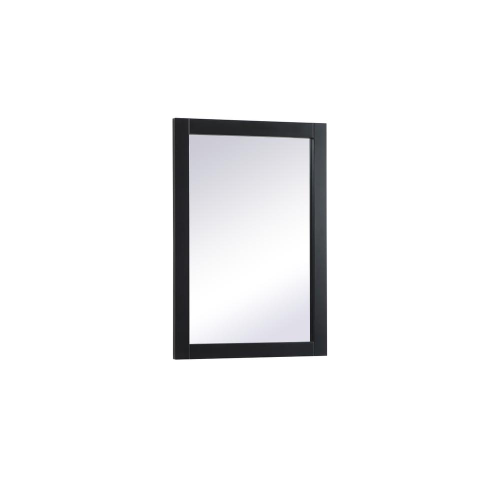 Alt View 1. Elegant Decor - Cole vanity mirror 22 x 32 inch in black - Black.