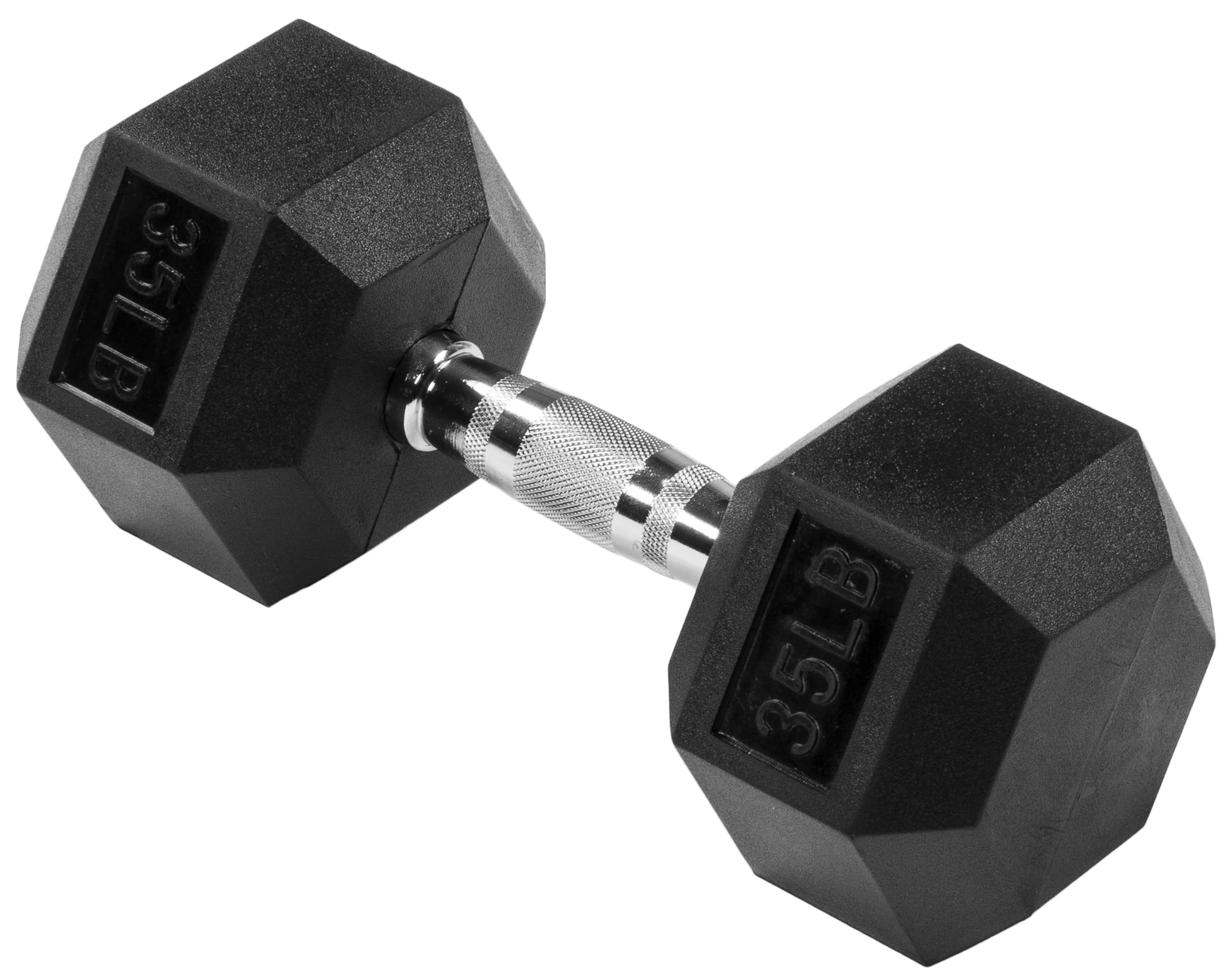 Front. Alchemy Casas - Rubber Hex Dumbbells Weights For Home Gym Workouts Strength Building Fitness p EASY TO USE Designed with user - Black.