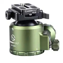 SunwayFoto - XB-52EG XB Series Low-Profile Ball Head with SDC-50 Duo-Lever Clamp, OD Green