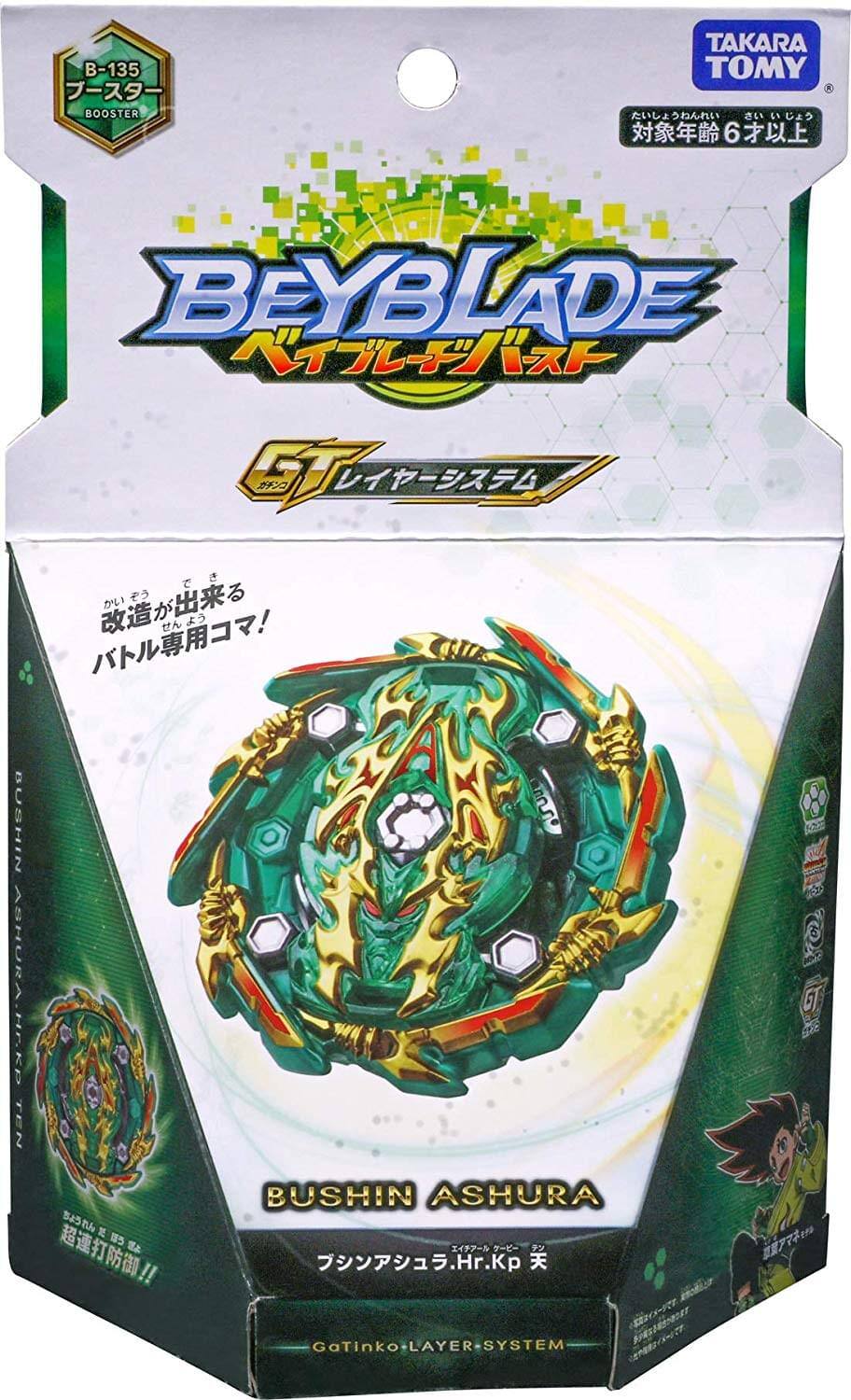 B-135 BOOSTER TAKARA TOMY R  
6 BEYBLADE  
EJC  
BUSHIN ASHURA.Hr.Kp  
TEN  
GaTinko  
GaTinko  
LAYER-SYSTEM  
LAYER SYSTEM  
8500