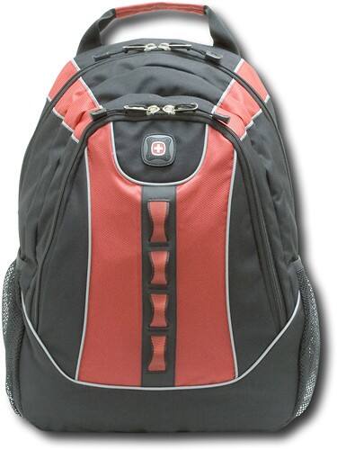 Front Standard. Swiss Gear - Jonas Laptop Backpack - Red.