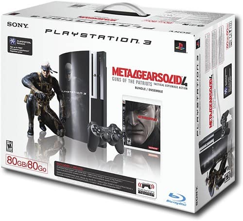 Sony Playstation 3 Slim 320gb Game Console System PS3 Bundle with 3 Games  Madden Killzone 2 Metal Gear Solid 4