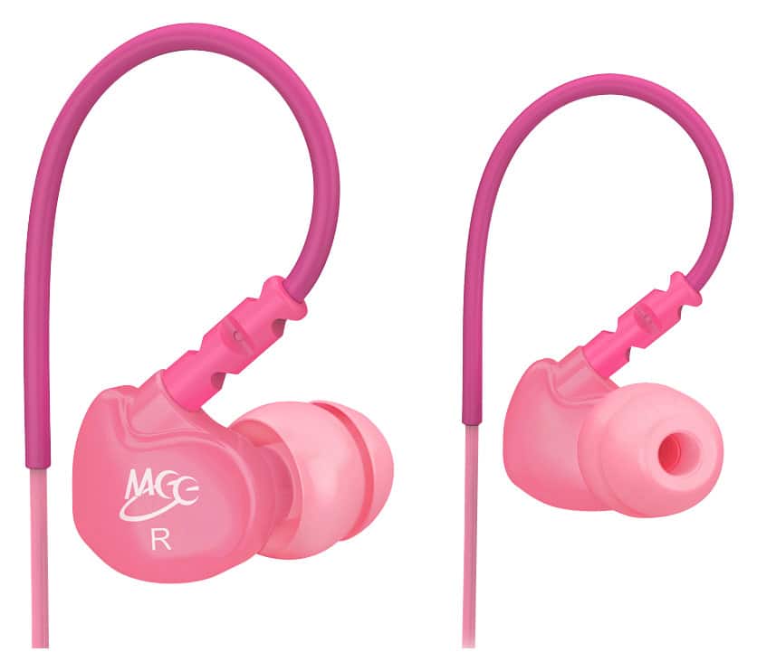 Front. MEE audio - M6 Earbud Headphones - Pink.