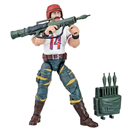 Front. Hasbro - G.I. Joe Classified 6 Inch Action Figure | Tiger Force Bazooka Katzenbogen - Blue.