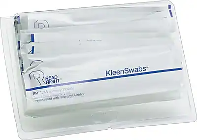 READ RIGHT
RR-1245 (formerly TX1245)
KleenSwabs™
Isopropyl Alcohol Presaturated Cleaning Swabs