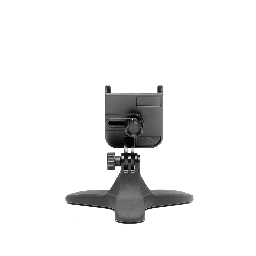 Alt View 4. WeatherTech - DeskFone | Adjustable & Secure Fit Universal Desktop Cell Phone Holder – Black Body – Orange Metal Knobs - Black/Orange Metal.