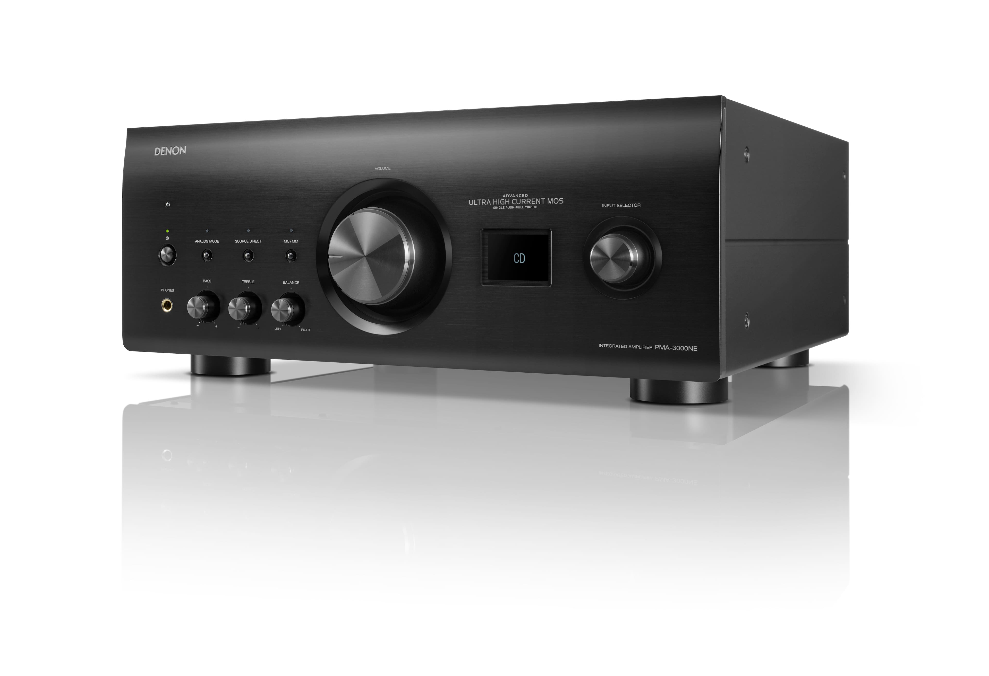 Denon - PMA-3000NE 160W 2.0-Ch. Integrated Amplifier - Black - Front_Zoom