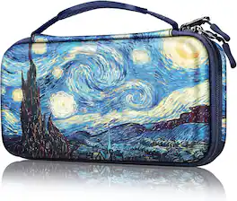 Fintie - Carrying Case for Nintendo Switch (2017) / Nintendo Switch OLED Model (2021), Portable Travel Storage Bag - Starry Night