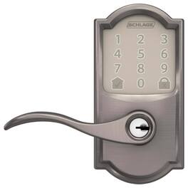 Schlage - Encode Metal Wi-Fi Deadbolt with Accent Lever - Satin Nickel
