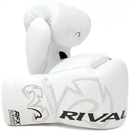 RIVAL - Boxing RFX-Guerrero HDEF Lace-Up Sparring Gloves - 14 oz. - White