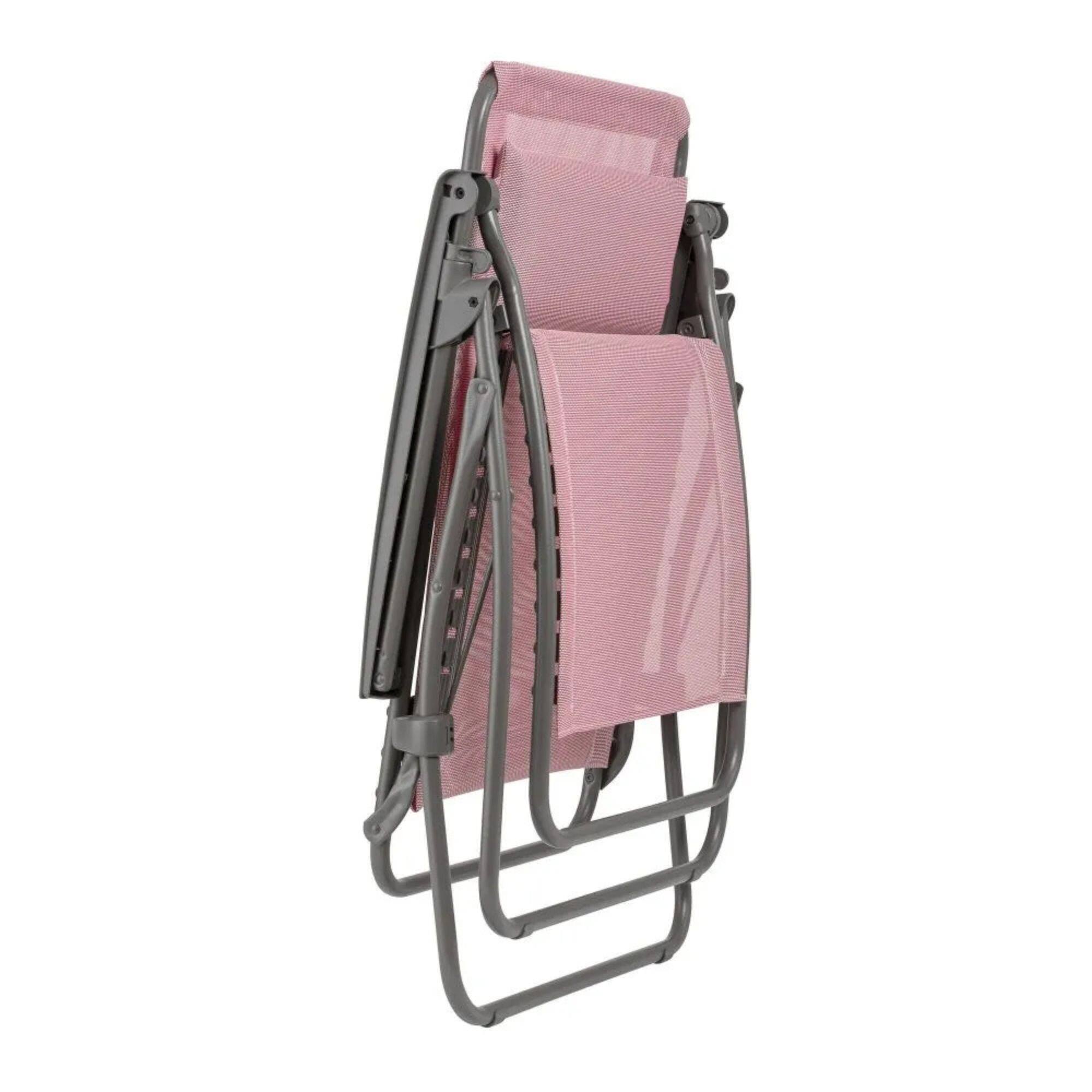 Alt View 4. Lafuma - Lafuma R Clip Reclining Foldable Zero Gravity Relaxation Patio Chair, Cerisier - Cerisier (Cherry Blossom).