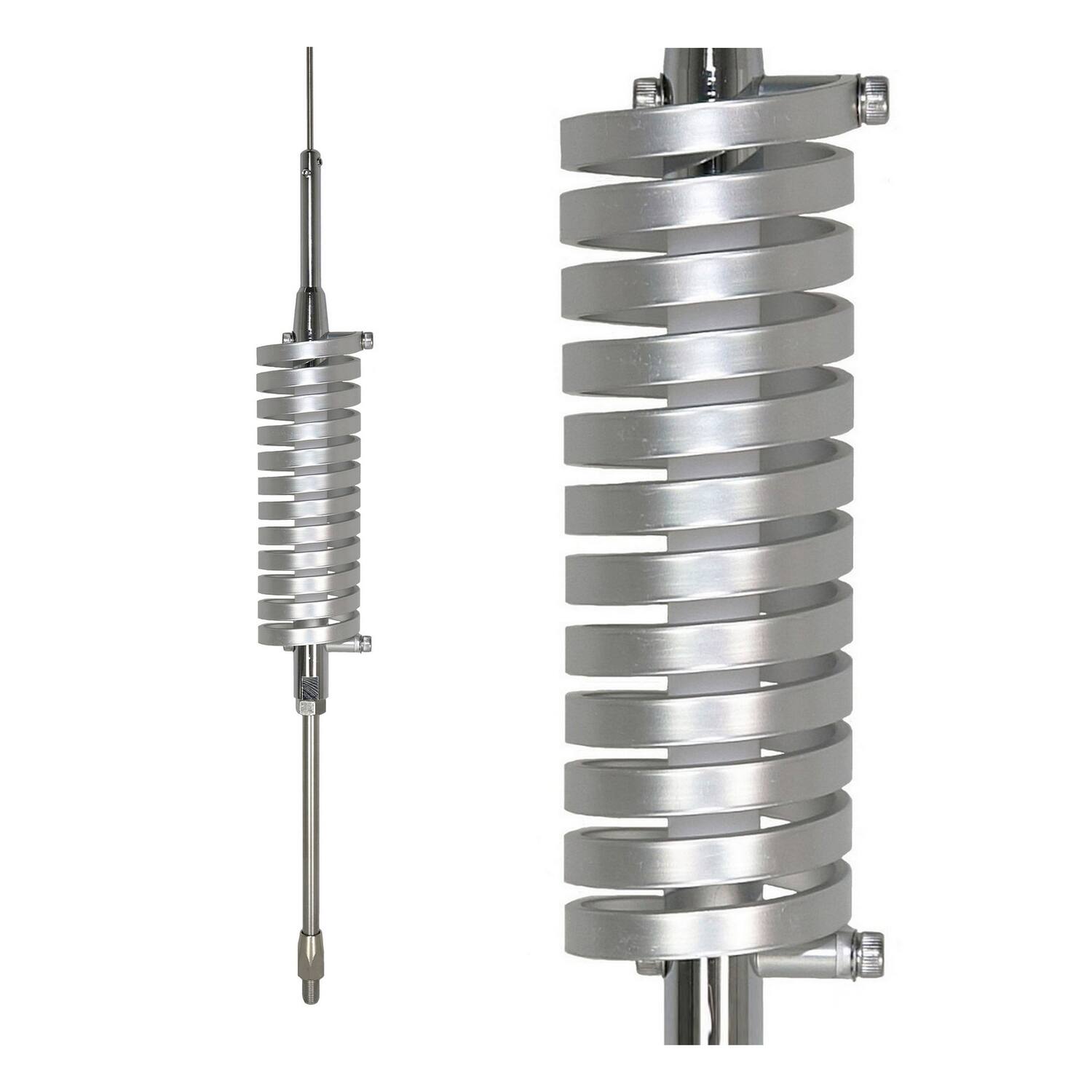 Front. Browning - Browning Br-78 15,000-watt High-performance 25 Mhz To 30 Mhz Broad-band Flat-coil Cb Antenna, 63 Inches Tall - Silver.