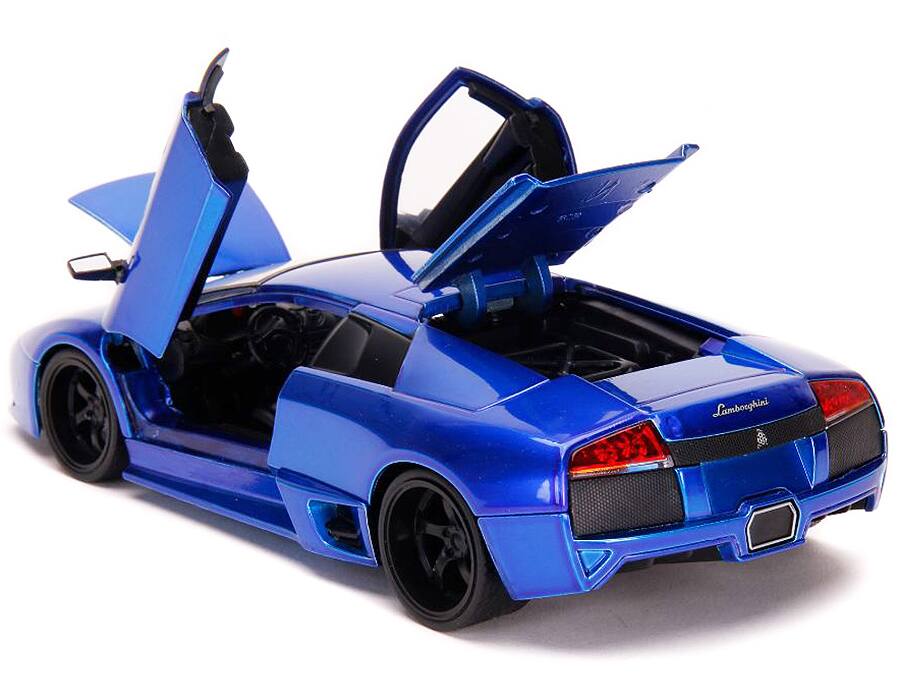 Alt View 2. Jada - Lamborghini Murcielago LP640 Candy Blue "Hyper-Spec" 1/24 Diecast Model Car by Jada.