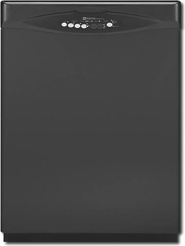 Front Standard. Maytag - 24" Tall Tub Built-In Dishwasher - Black.