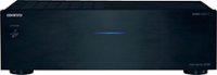 Front. Onkyo - 2-Channel Home Theater Stereo Amplifier - Black.