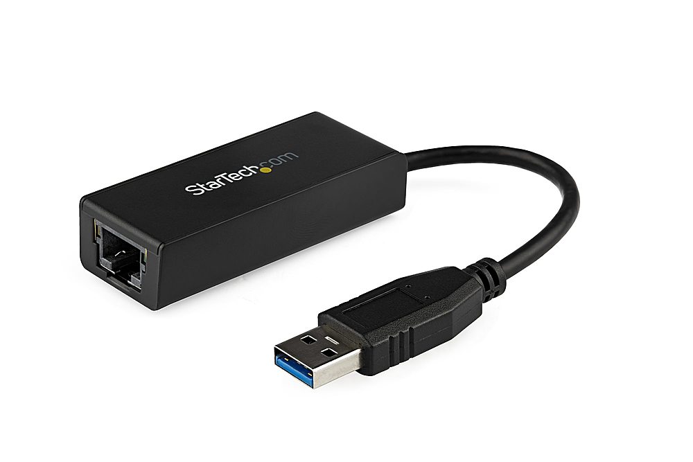 StarTech.com - USB 3.0 to Gigabit Ethernet NIC Network Adapter - Black