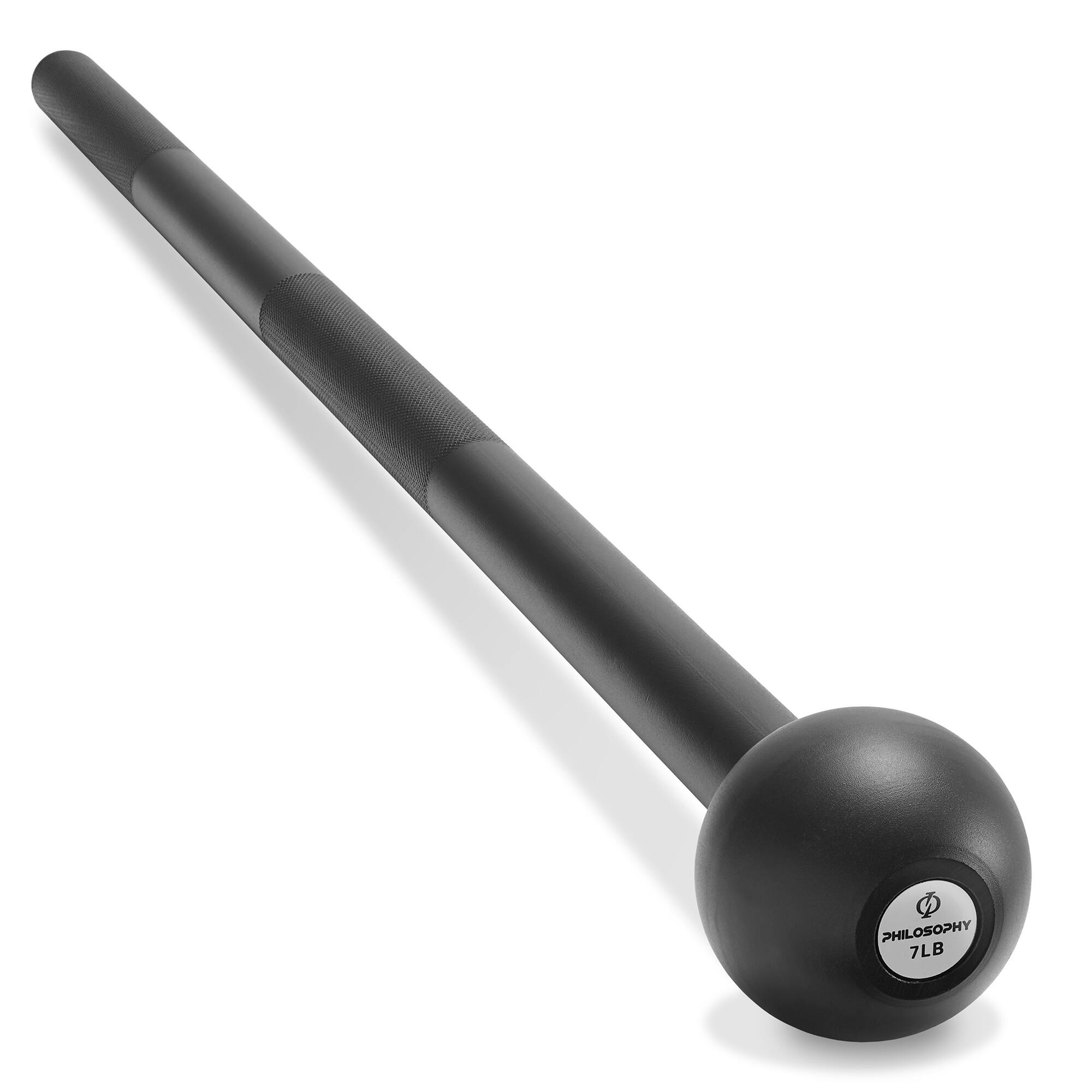 Philosophy Gym - Steel Mace Bell - Mace Club for Strength Training - Full Body Workouts - Black