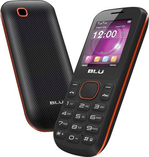 Front Standard. Blu - Jenny T172 Cell Phone (Unlocked) - Black/Red.