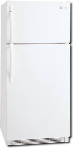 Angle Standard. Frigidaire - 16.5 Cu. Ft. Top-Mount Refrigerator - White.