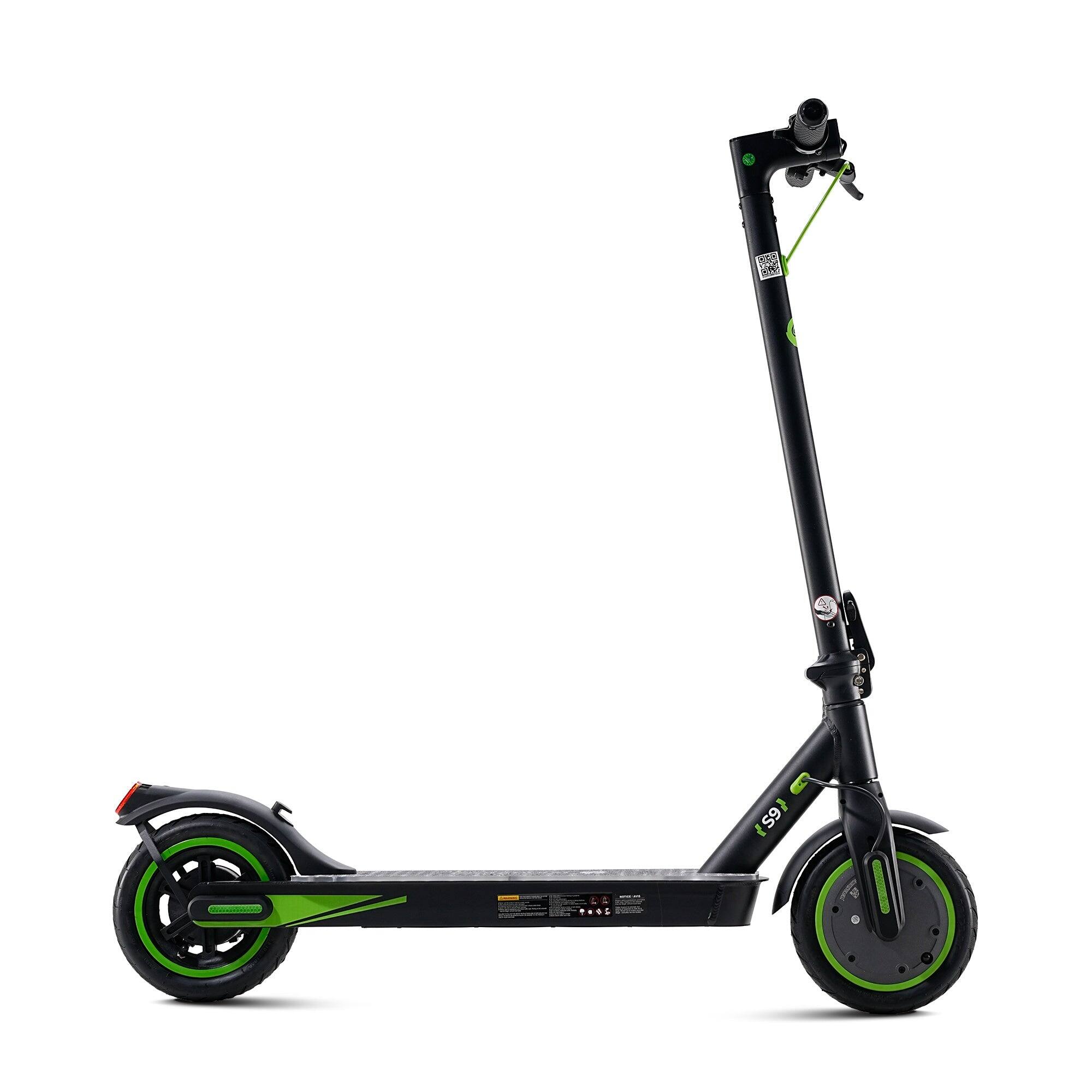 Left. Isinwheel - isinwheel S9 Pro Pneumatic Electric Scooter(350W Motor,19MPH Top speed,19Miles Range) - Black.