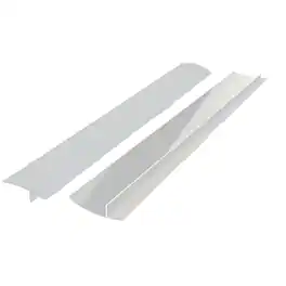Kitcheniva - Silicone Gap Sealing Strip for Kitchen Stove 2 Pcs - Gray