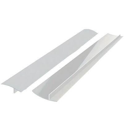 Front. Kitcheniva - Silicone Gap Sealing Strip for Kitchen Stove 2 Pcs Gray - Gray.