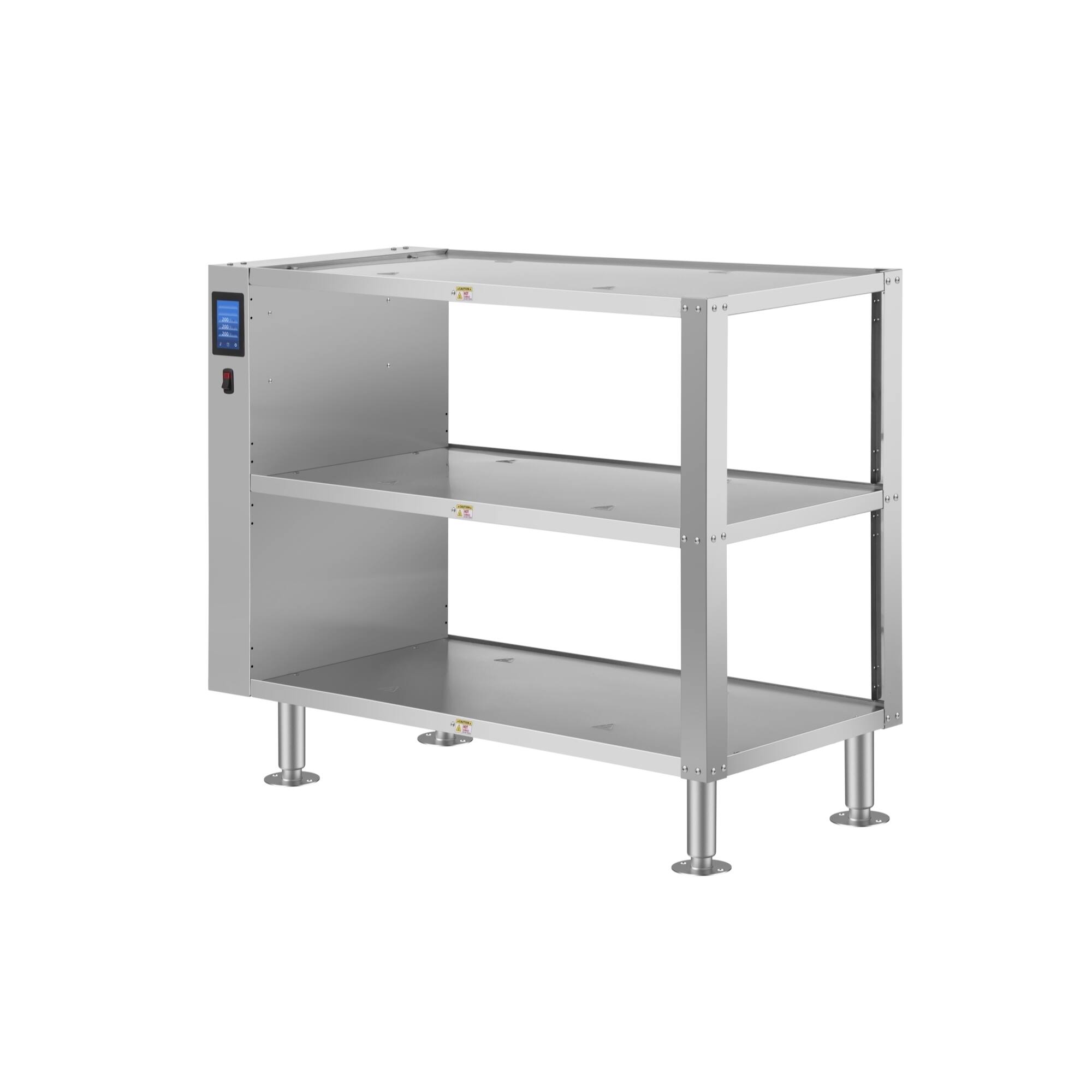 Alt View 3. Koolmore - Three-Shelve Commercial Take Out Warmer Cabinet with Touch Screen in Stainless-Steel, UL and NSF Listed (KM-WSC-T3) - Silver.