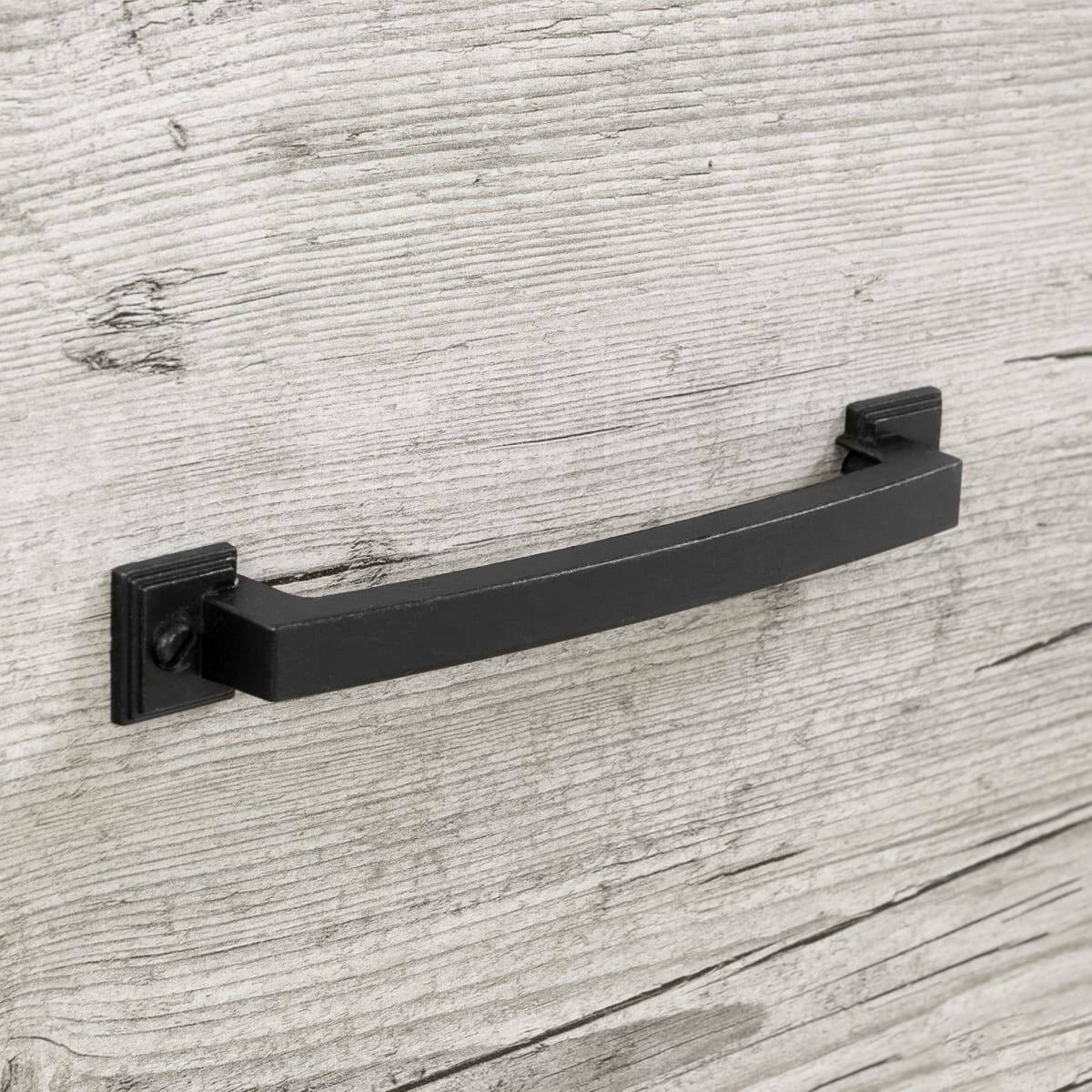 Angle. Hivvago - Hivvago Modern 2 Drawer Nightstand Cubby Storage Shelf - Grey.