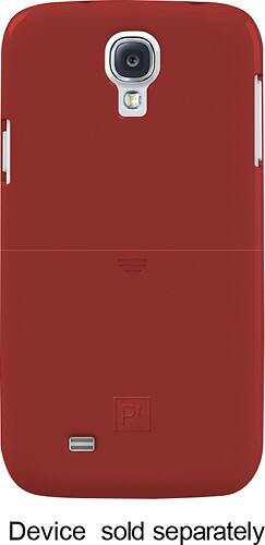 Front Standard. Platinum Series - Case with Holster for Samsung Galaxy S 4 Cell Phones - Burnt Red.