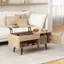 Alt View 1. Costway - Lift Top Coffee Table with Storage Hidden Compartment Cabinet & Open Shelf Natural - Natural.