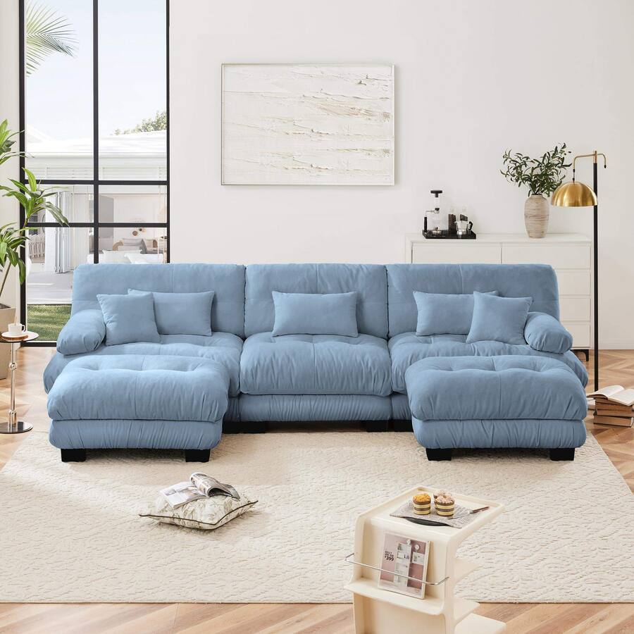 LOVMOR Luxury Modular Sectional Sofa Couch Oversized U Shaped Cloud ...
