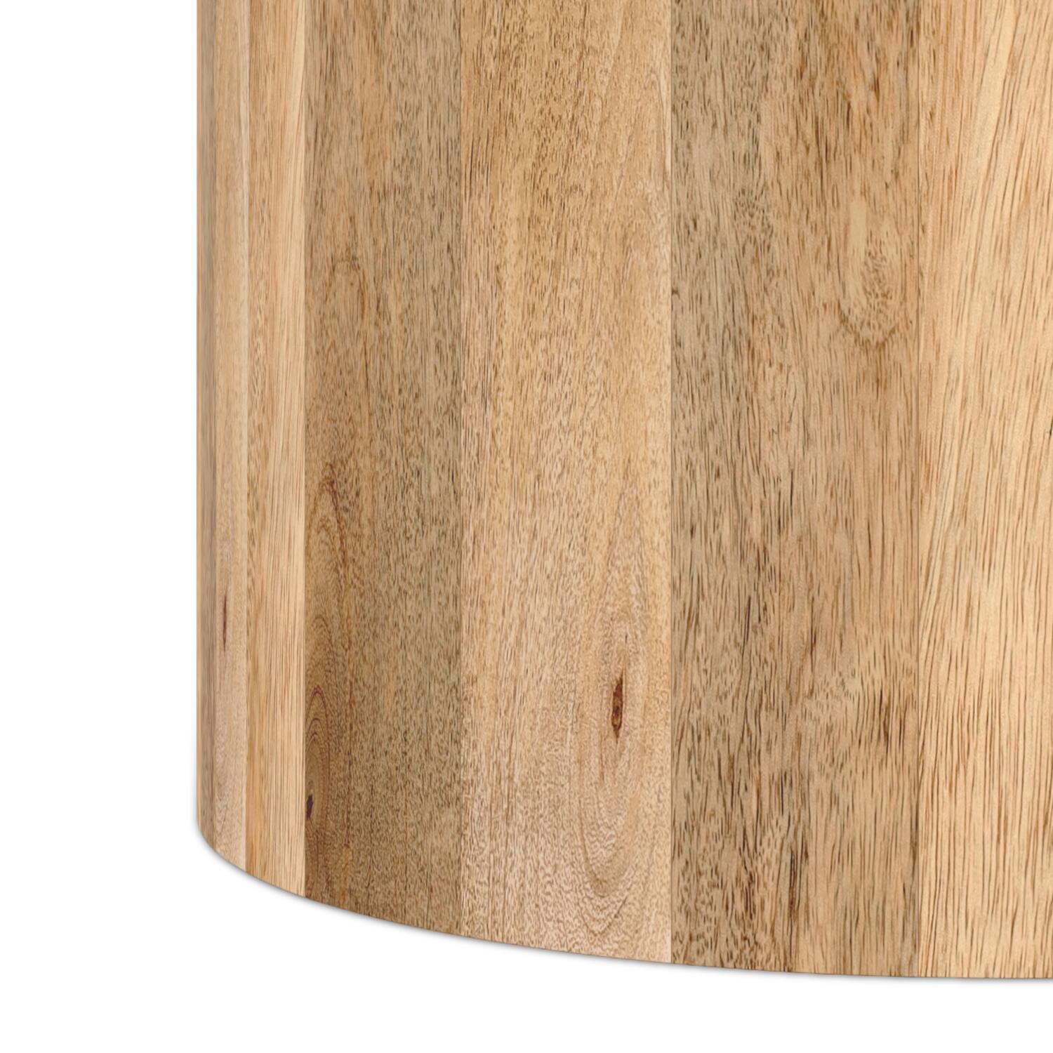 Alt View 7. Simpli Home - Millbury 20 inch Wide Solid Mango Contemporary End Table in Natural, Assembled - Natural.