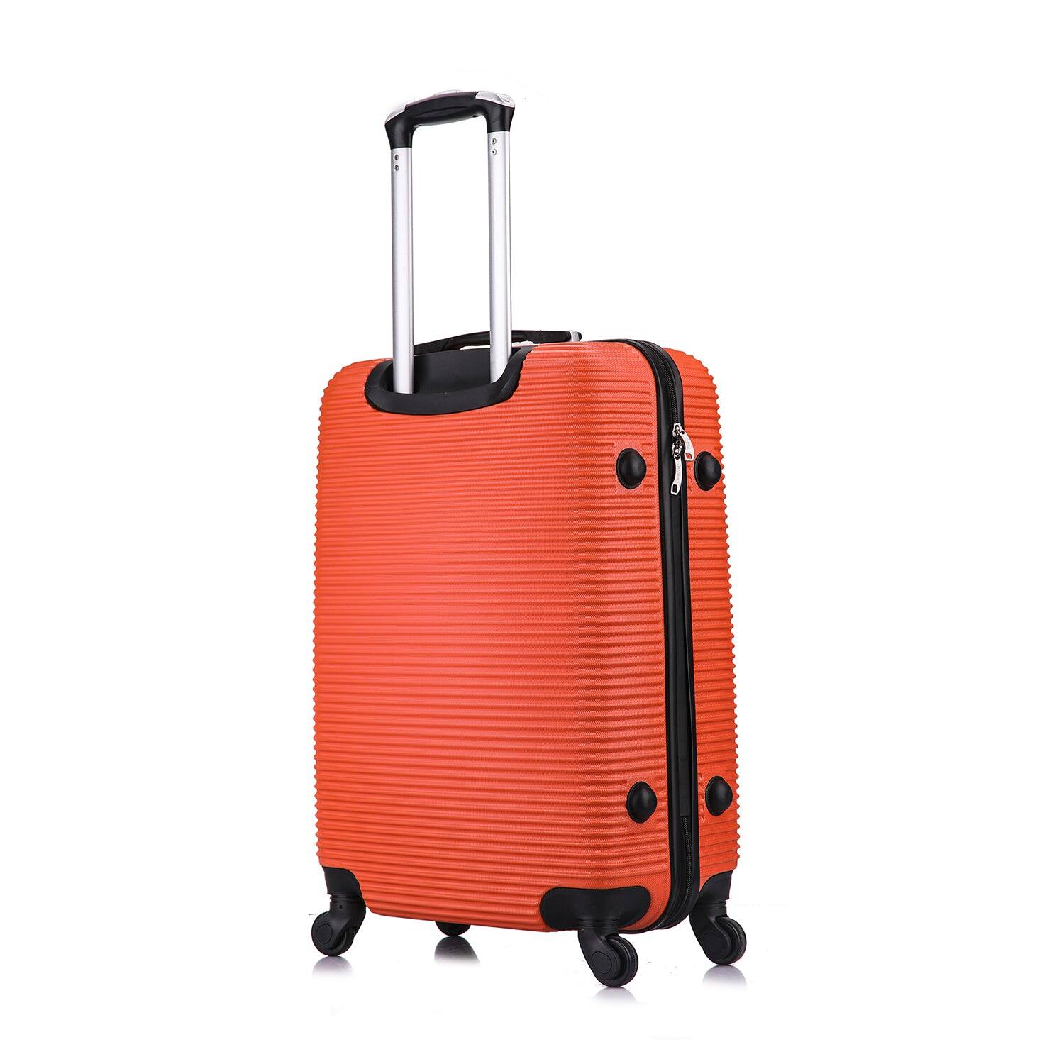Alt View 1. InUSA - Royal lightweight hardside Spinner Luggage 24" - ORANGE.