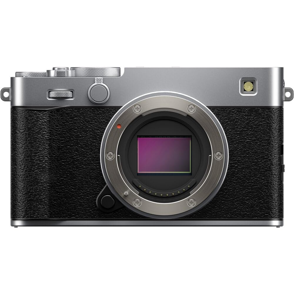 Angle. Fujifilm - FUJIFILM X-E5 Mirrorless Camera Bundle (Silver) with 64GB SD Card and More Additional Accessories.