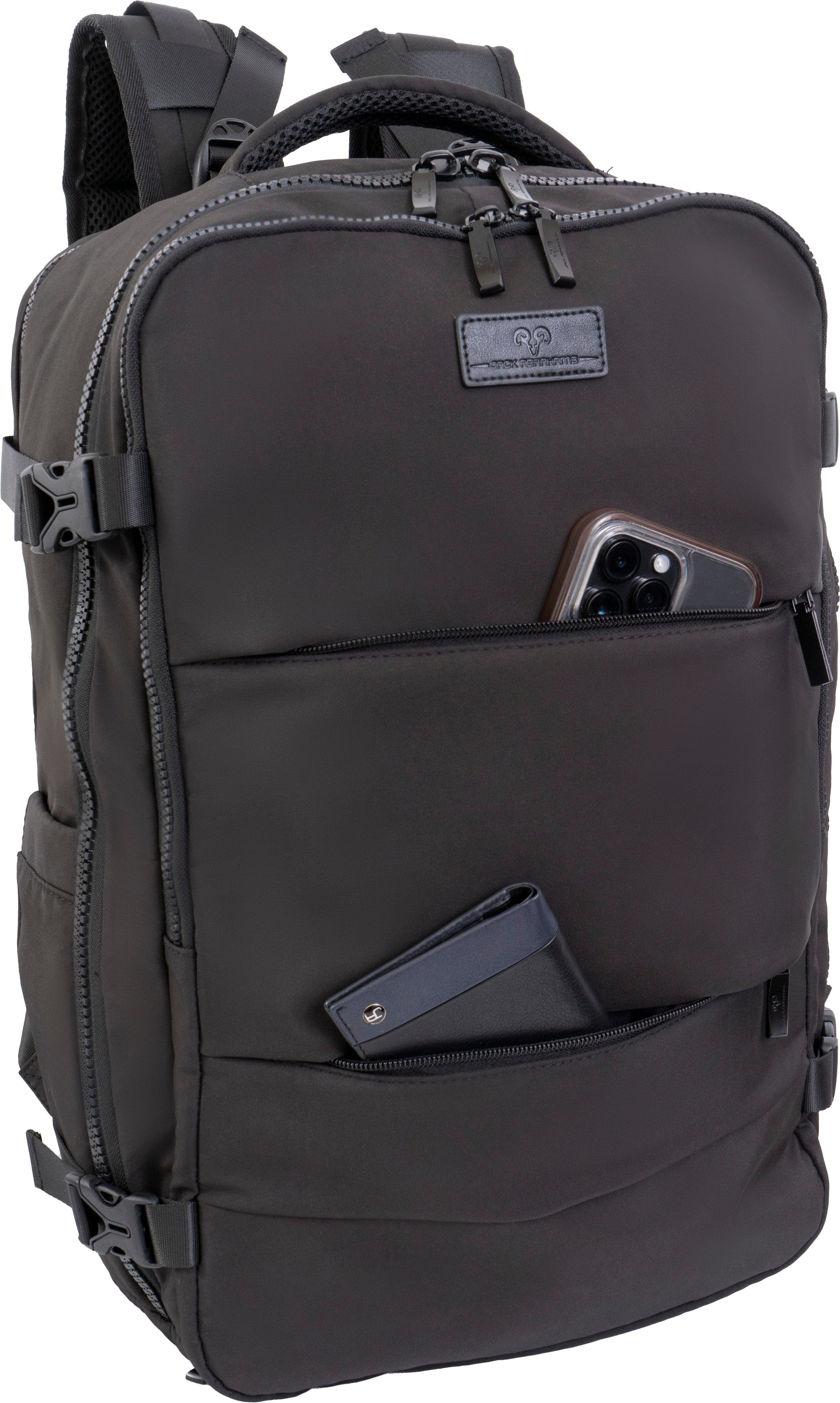 Jack Abrahams The Diego 19 Inch Nylon Travel Backpack with Shoe