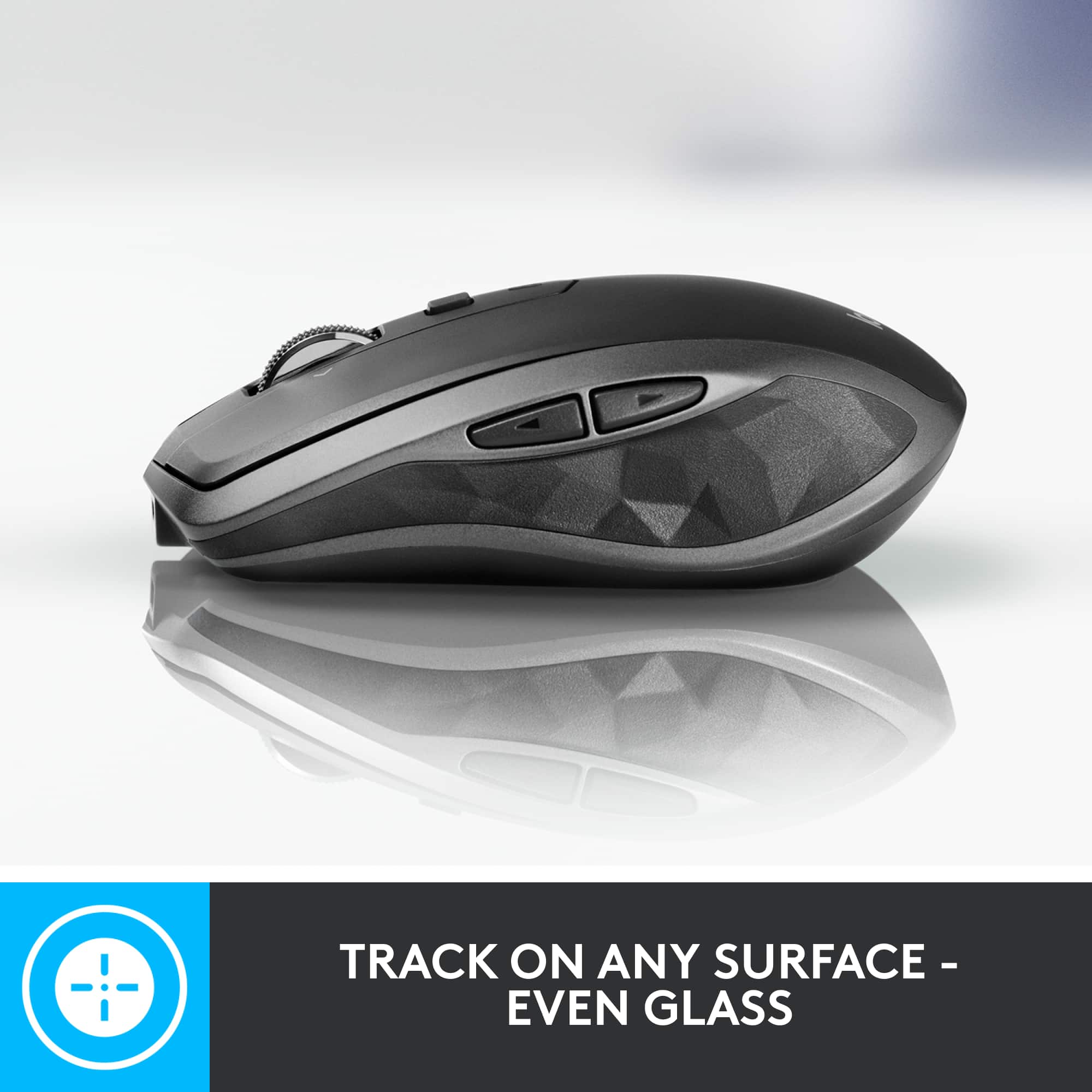 Track on any surface - even glass