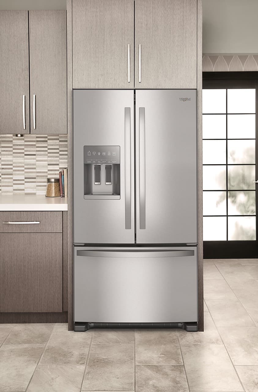 Alt View 14. Whirlpool - 24.7 Cu. Ft. French Door Refrigerator with Elevated Deli Drawer - Fingerprint Resistant Stainless Steel.
